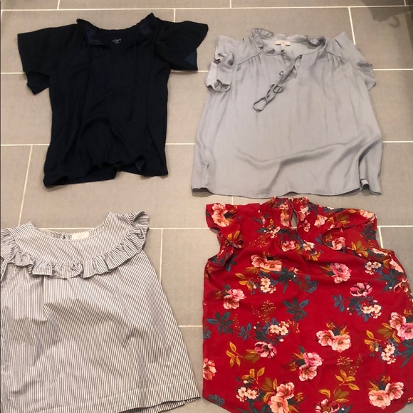 ELEVEN LOFT Women's Tops - Red, Blue, Black, and White - Picture 2 of 3